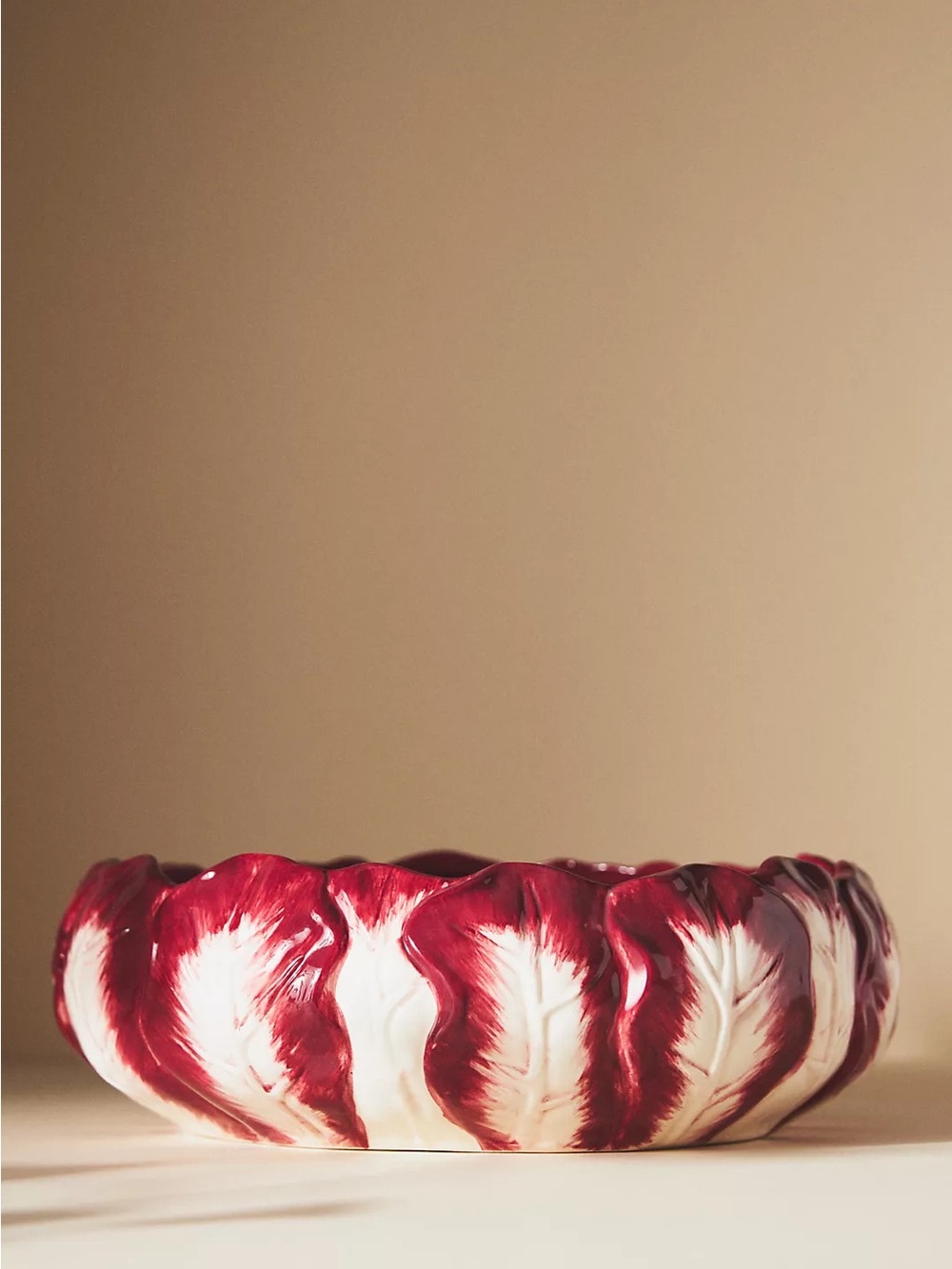 Anthropologie Farmstand Vegetable Radicchio Serving Bowl